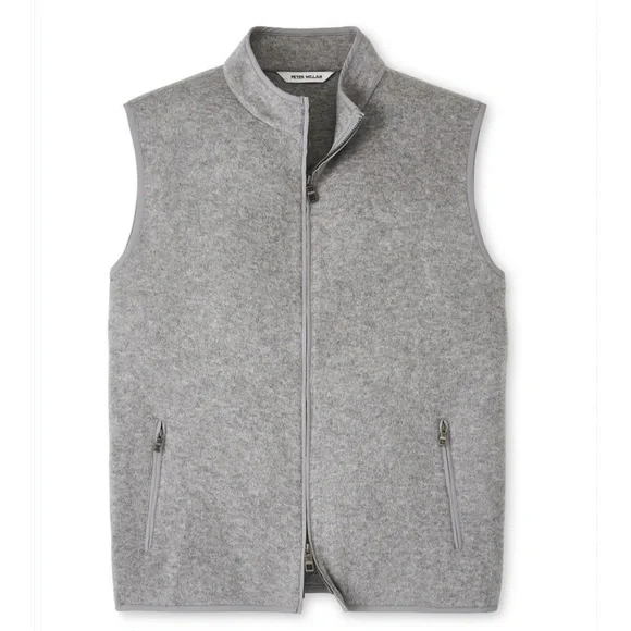 Peter Millar Merino wool Light Gray Vest - Picture 2 of 9